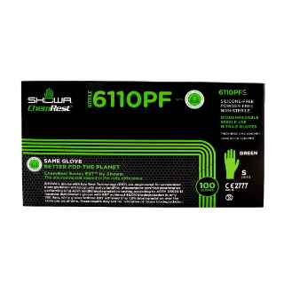 Picture of GLOVES EXAM SHOWA NITRILE BIODEGRADABLE GREEN SMALL - 100s(SU30)