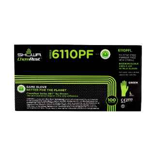Picture of GLOVES EXAM SHOWA NITRILE BIODEGRADABLE GREEN LARGE - 100s(SU30)