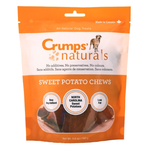 Picture of CRUMPS NATURALS SWEET POTATO CHEWS - 5.6oz/160g