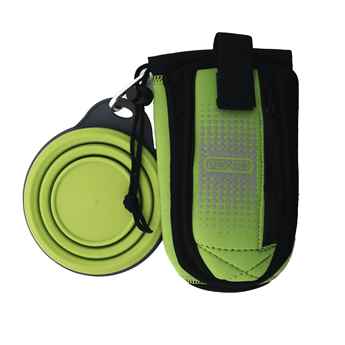 Picture of DEXAS BOTTLE POCKET with TRAVEL CUP - Green