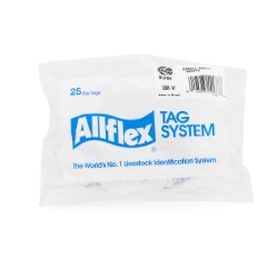 Picture of ALLFLEX BUTTON GLOBAL SMALL MALE WHITE - 25/bag
