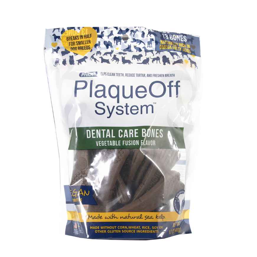 Picture of TREAT PLAQUEOFF DENTAL BONES Vegetable Fusion - 17oz / 482g