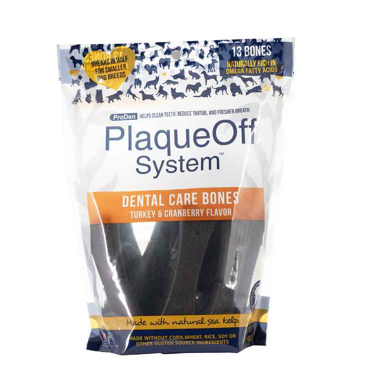 Picture of TREAT PLAQUEOFF DENTAL BONES Turkey & Cranberry - 17oz / 482g