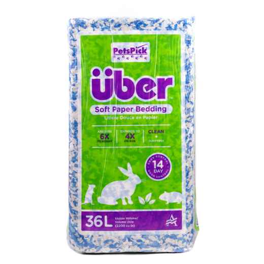 Picture of PREMIER PET UBER CONFETTI SOFT PAPER BEDDING White/Blue - 36L expanded