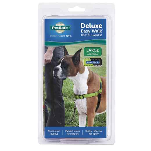 Picture of HARNESS CANINE EASY WALK DELUXE NO PULL Apple Green - Large