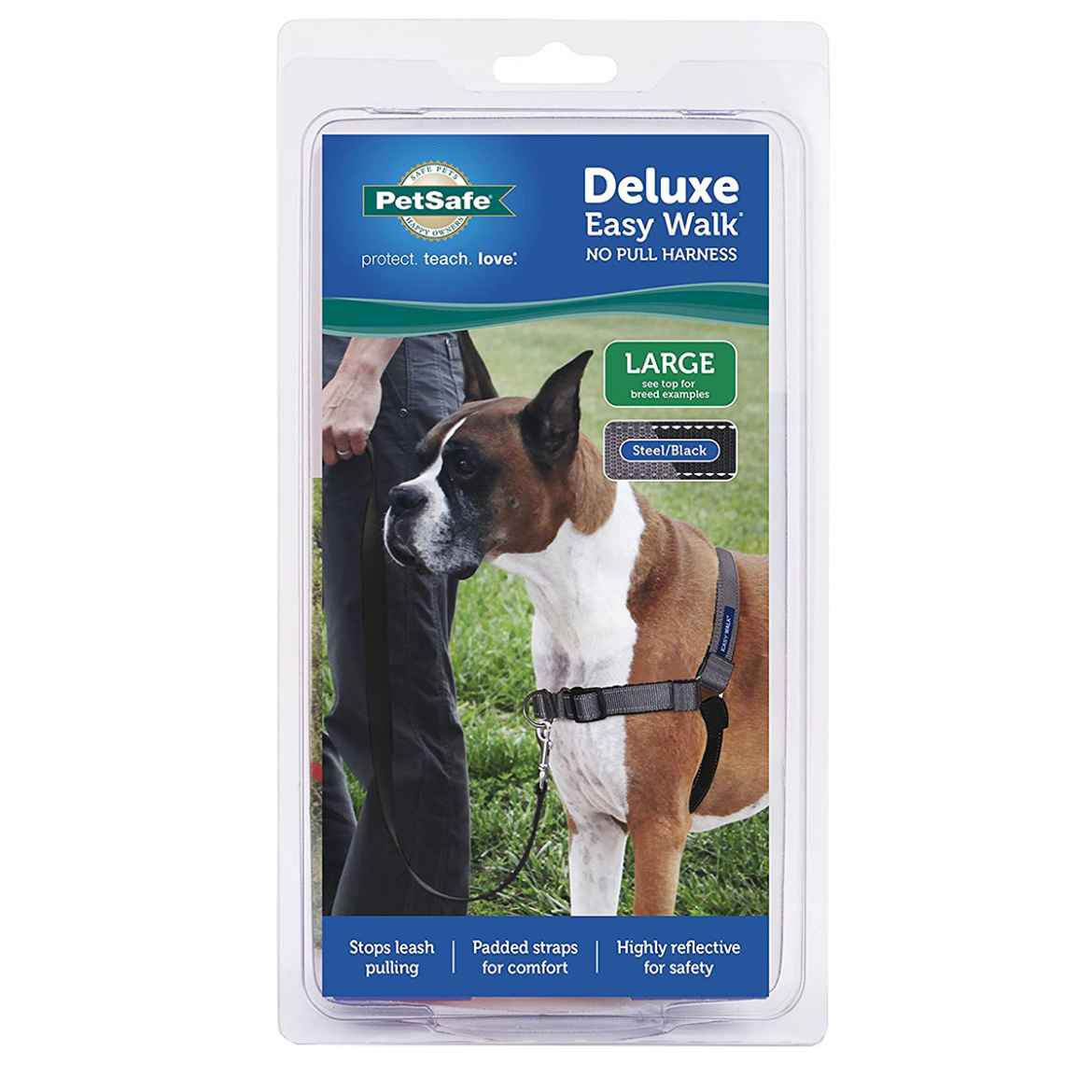 Picture of EASY WALK DELUXE NO PULL HARNESS Large - Steel Grey