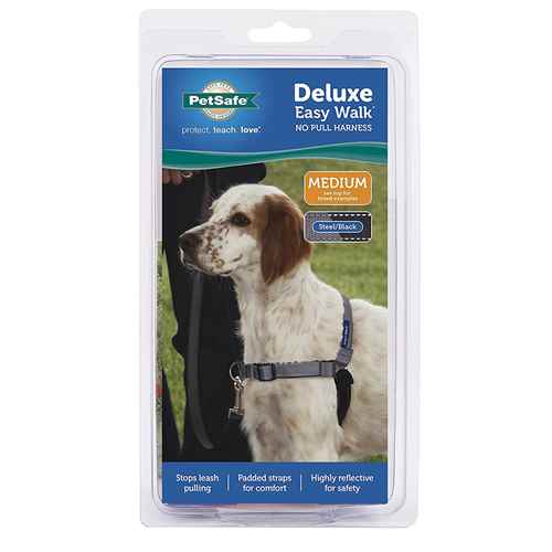 Picture of EASY WALK DELUXE NO PULL HARNESS Medium - Steel Grey