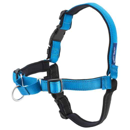 Picture of HARNESS CANINE EASY WALK DELUXE NO PULL Ocean Blue - Medium