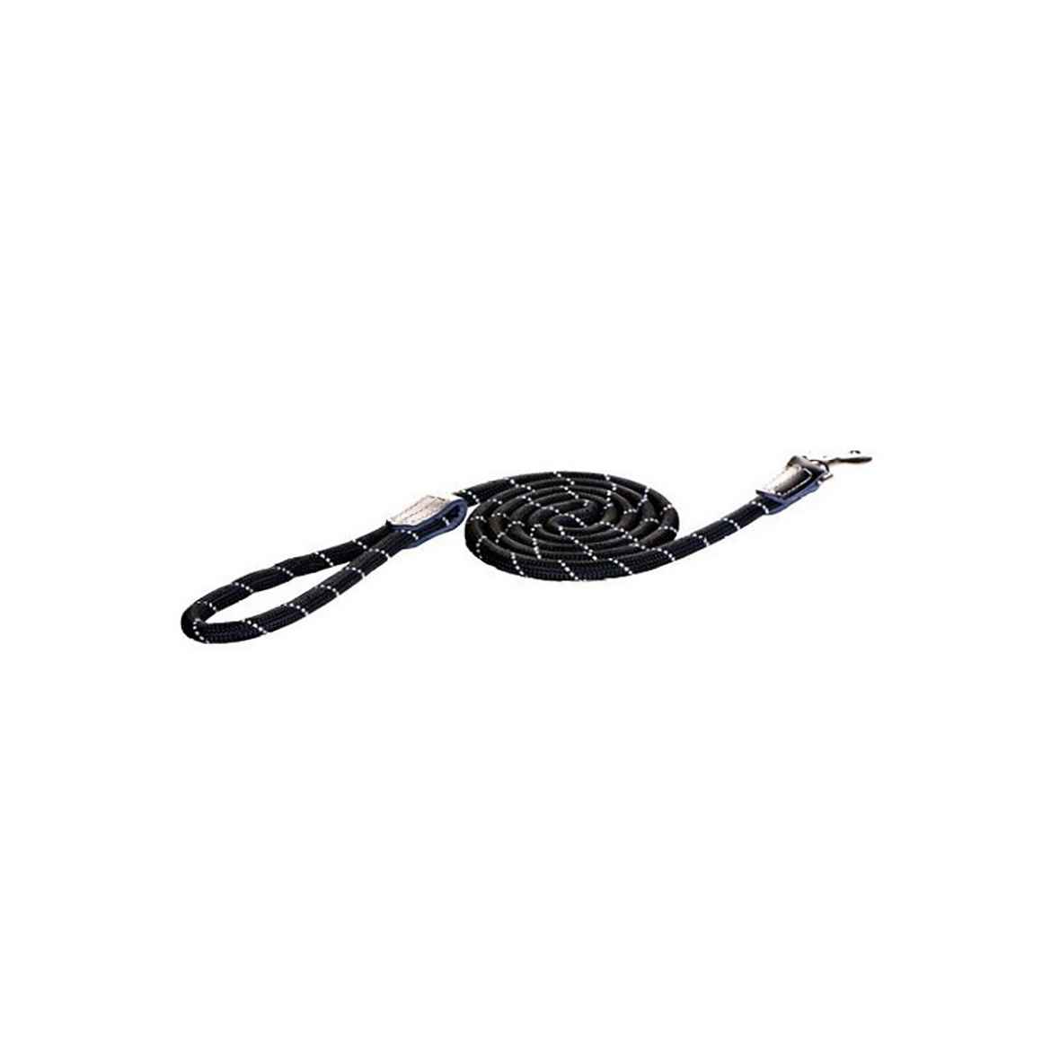 Picture of LEAD CANINE ROGZ ROPE LONG FIXED Black - 1/2in x 6ft