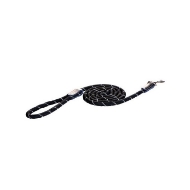 Picture of LEAD CANINE ROGZ ROPE LONG FIXED Black - 1/2in x 6ft