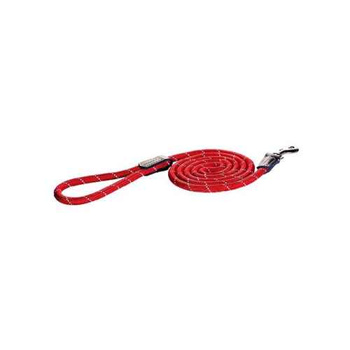 Picture of LEAD CANINE ROGZ ROPE LONG FIXED Red - 1/2in x 6ft