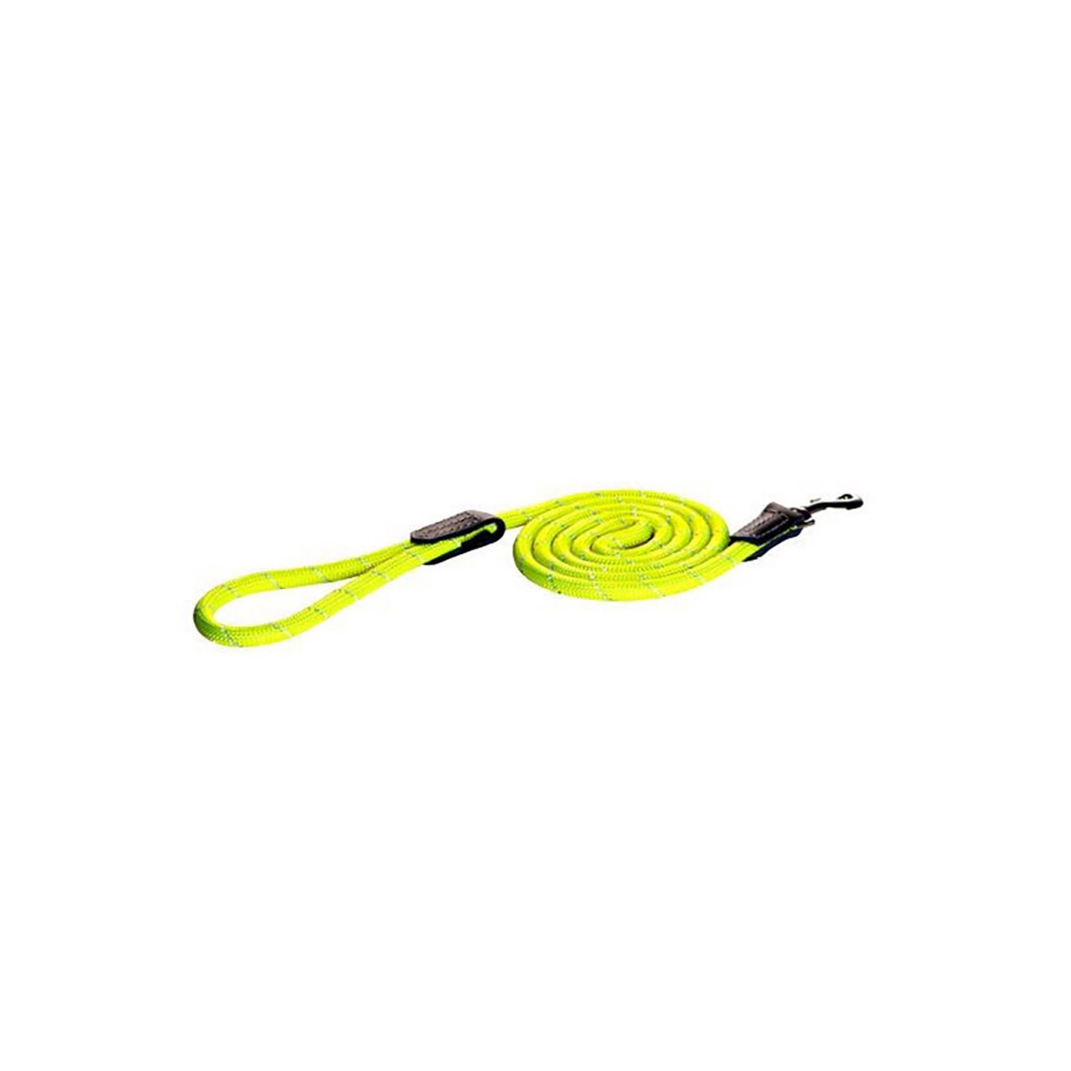 Picture of LEAD CANINE ROGZ ROPE LONG FIXED Dayglo Yellow - 1/2in x 6ft