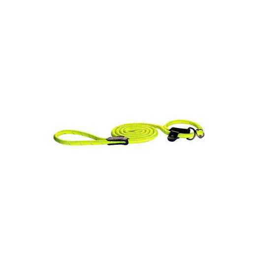 Picture of LEAD CANINE ROGZ ROPE LONG MOXON Dayglo Yellow - 3/8in x 6ft