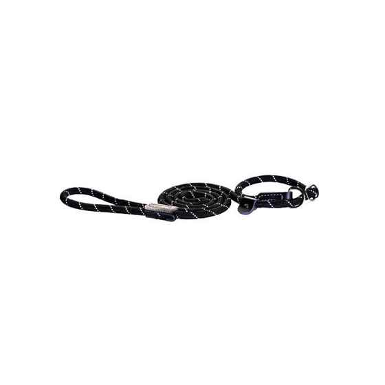 Picture of LEAD CANINE ROGZ ROPE LONG MOXON Black - 3/8in x 6ft