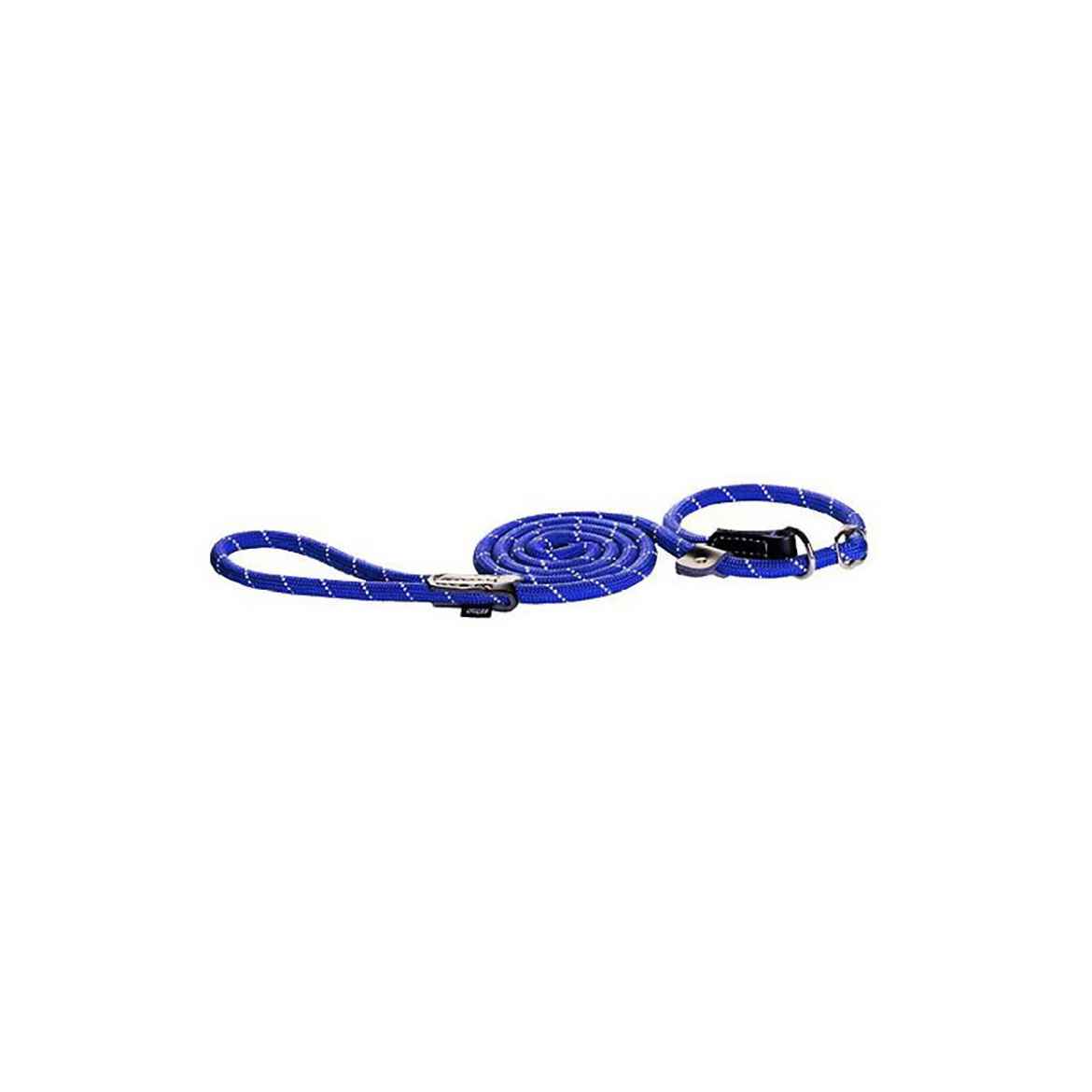 Picture of LEAD CANINE ROGZ ROPE LONG MOXON Blue - 1/2in x 6ft