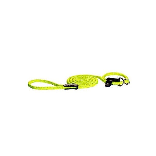 Picture of LEAD CANINE ROGZ ROPE LONG MOXON Dayglo Yellow - 1/2in x 6ft