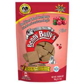 Show details for TREAT BEEF LIVER PLUS CRANBERRY Benny Bullys - 2.1oz/58g Picture of TREAT BEEF LIVER PLUS CRANBERRY Benny Bullys - 2.1oz/58g