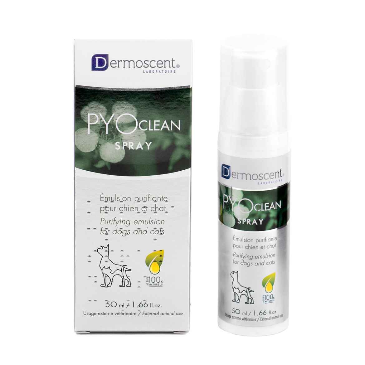 Picture of DERMOSCENT PYOCLEAN SPRAY for DOGS & CATS - 1.66oz/50ml