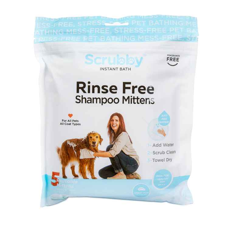 Picture of SCRUBBY RINSE FREE SHAMPOO MITTENS Starter Pack(J1449) - 5/pk