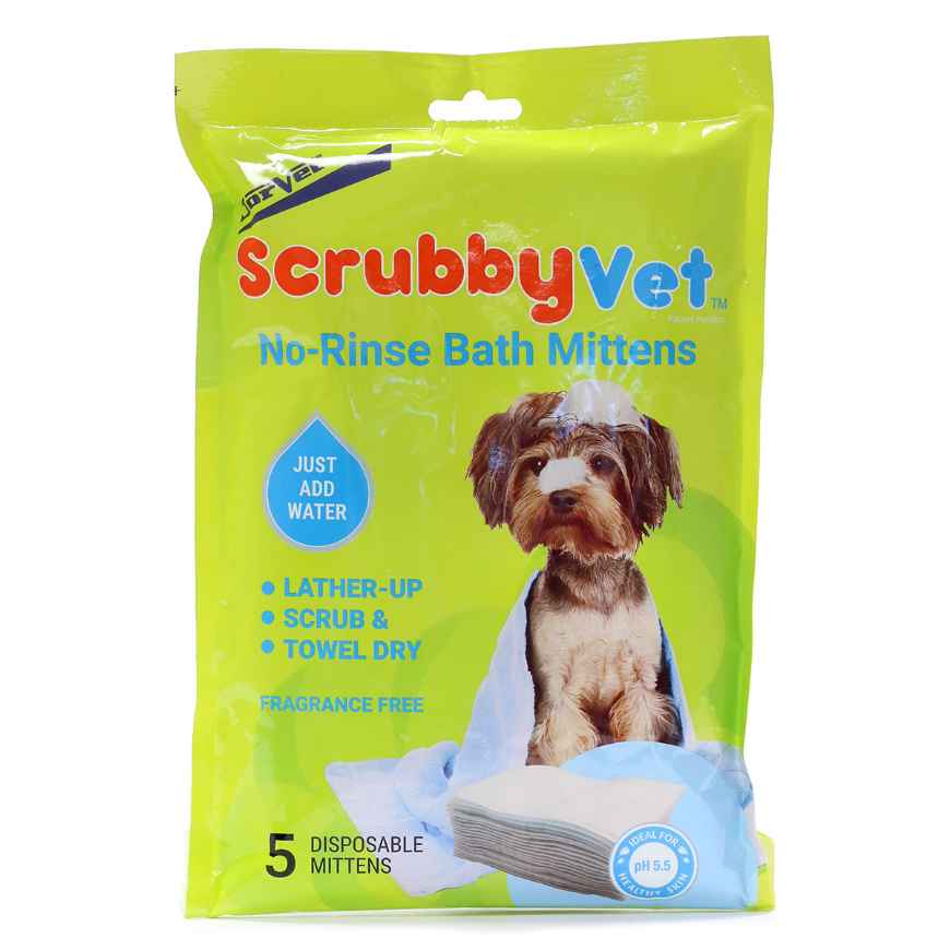 Picture of SCRUBBY RINSE FREE SHAMPOO MITTENS Starter Pack(J1449) - 5/pk