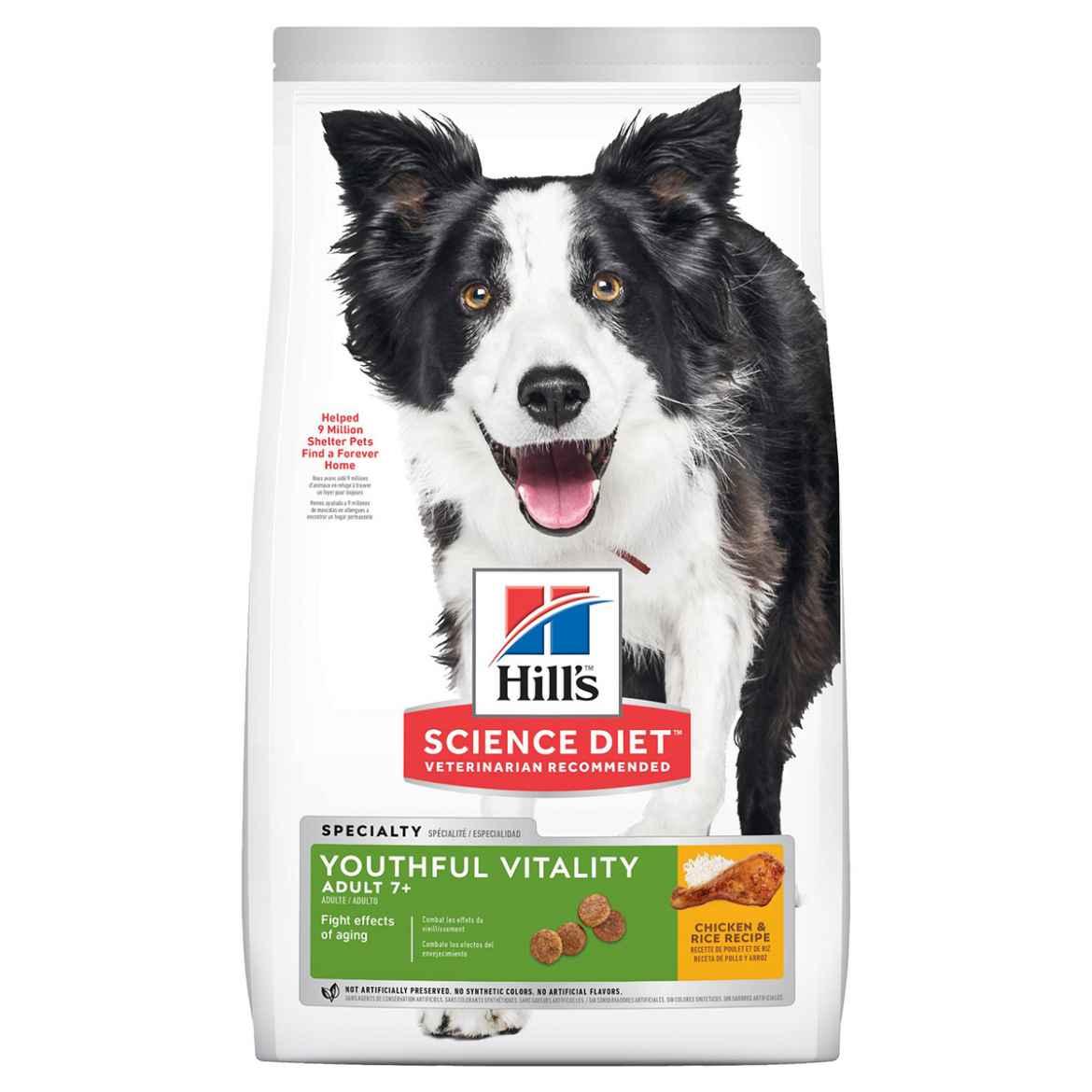 Picture of CANINE SCIENCE DIET ADULT 7+ SENIOR VITALITY CHICKEN - 3.5lb / 1.58kg