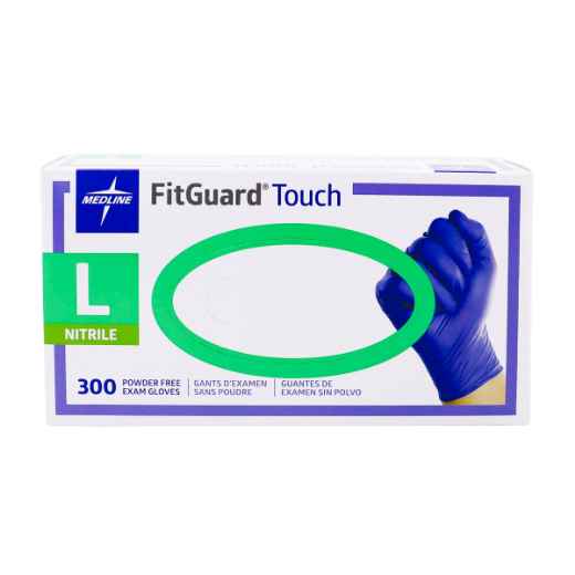 Picture of GLOVES EXAM FITGUARD NITRILE PF LARGE 300s x 10/case