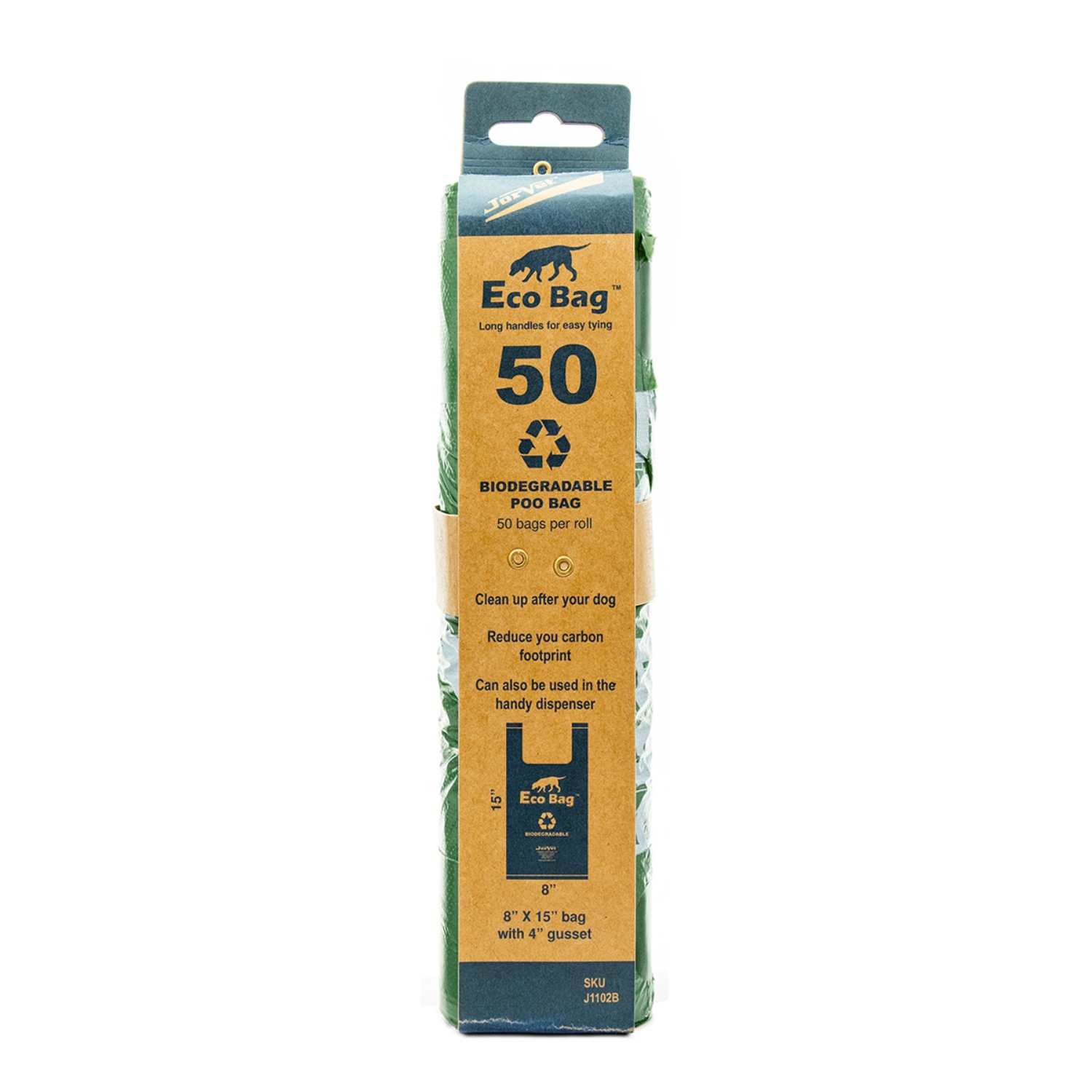 Picture of PET WASTE ECOBAG DISPOSAL BAGS Biodegradable (J1102b) - 50/roll