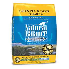 Picture of FELINE NATURAL BALANCE LID GF Green Pea & Duck - 4.54kg/10lbs