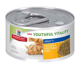 Picture of FELINE SCIENCE DIET ADULT 7+ SENIOR VITALITY CHICK & VEG STEW - 24 x 2.9oz cans