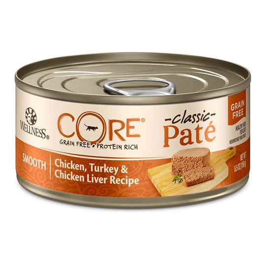 Picture of FELINE WELLNESS CORE GF INDOOR Pate Chicken & Chicken Liver- 24 x 5.5oz cans