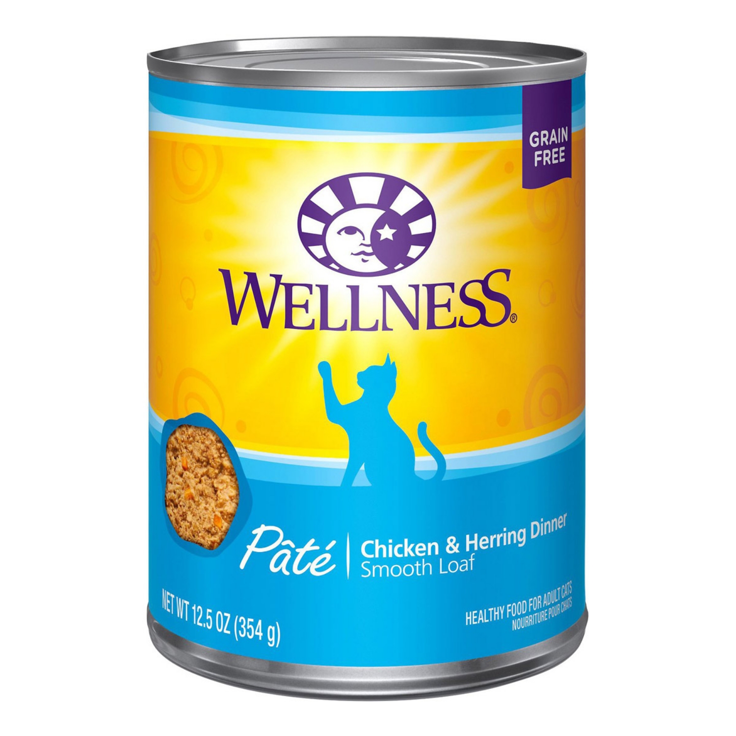 Picture of FELINE WELLNESS Pate Chicken & Herring Dinner - 12 x 12.5oz cans