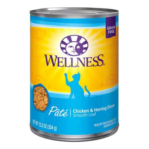 Picture of FELINE WELLNESS Pate Chicken & Herring Dinner - 12 x 12.5oz cans