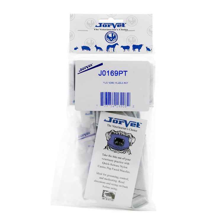 Picture of MUZZLE NYLON CANINE PUG NOSE SET (J0169PT) - 2/set