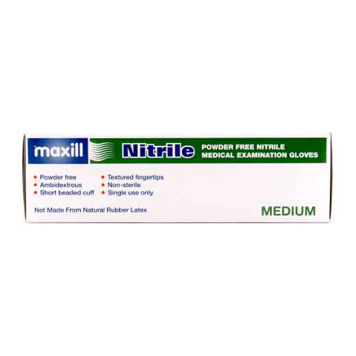 Picture of GLOVES EXAM NITRILE POWDER FREE MED - 100s