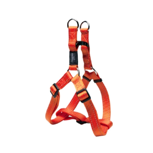 Picture of HARNESS CANINE ROGZ UTILITY STEP IN HARNESS Lumberjack Orange - X Large