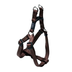 Picture of HARNESS CANINE ROGZ UTILITY STEP IN HARNESS Lumberjack Chocolate - X Large