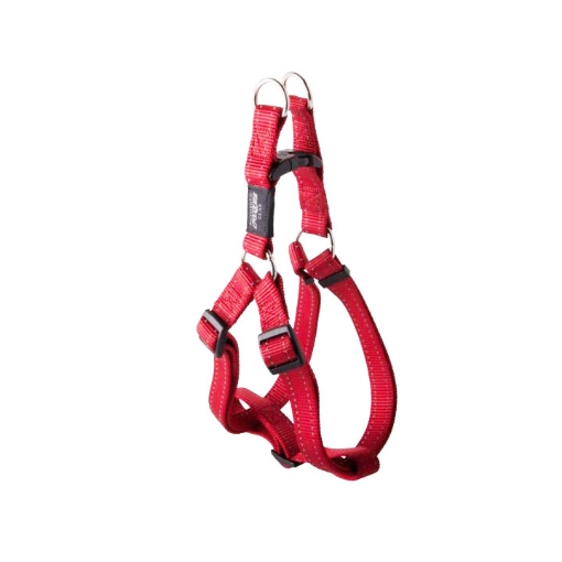 Picture of HARNESS CANINE ROGZ UTILITY STEP IN HARNESS NiteLife Red - Small