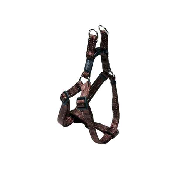 Picture of HARNESS CANINE ROGZ UTILITY STEP IN HARNESS Snake Chocolate - Medium