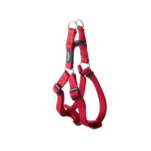 Picture of HARNESS CANINE ROGZ UTILITY STEP IN HARNESS Snake Red - Medium