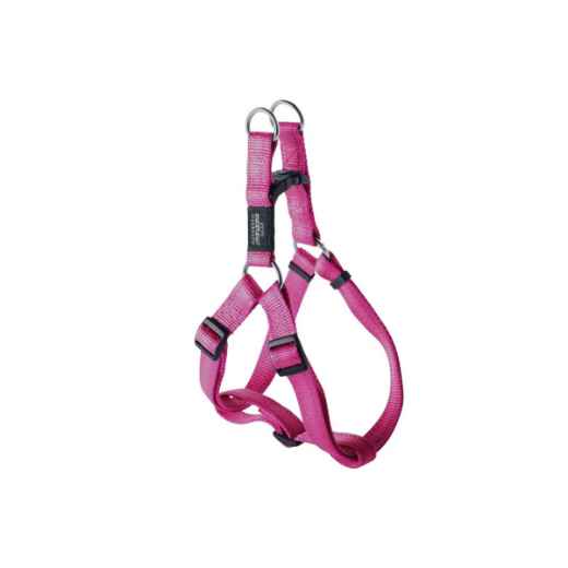 Picture of HARNESS CANINE ROGZ UTILITY STEP IN HARNESS Snake Pink - Medium