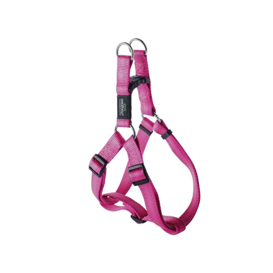 Picture of HARNESS CANINE ROGZ UTILITY STEP IN HARNESS Snake Pink - Medium