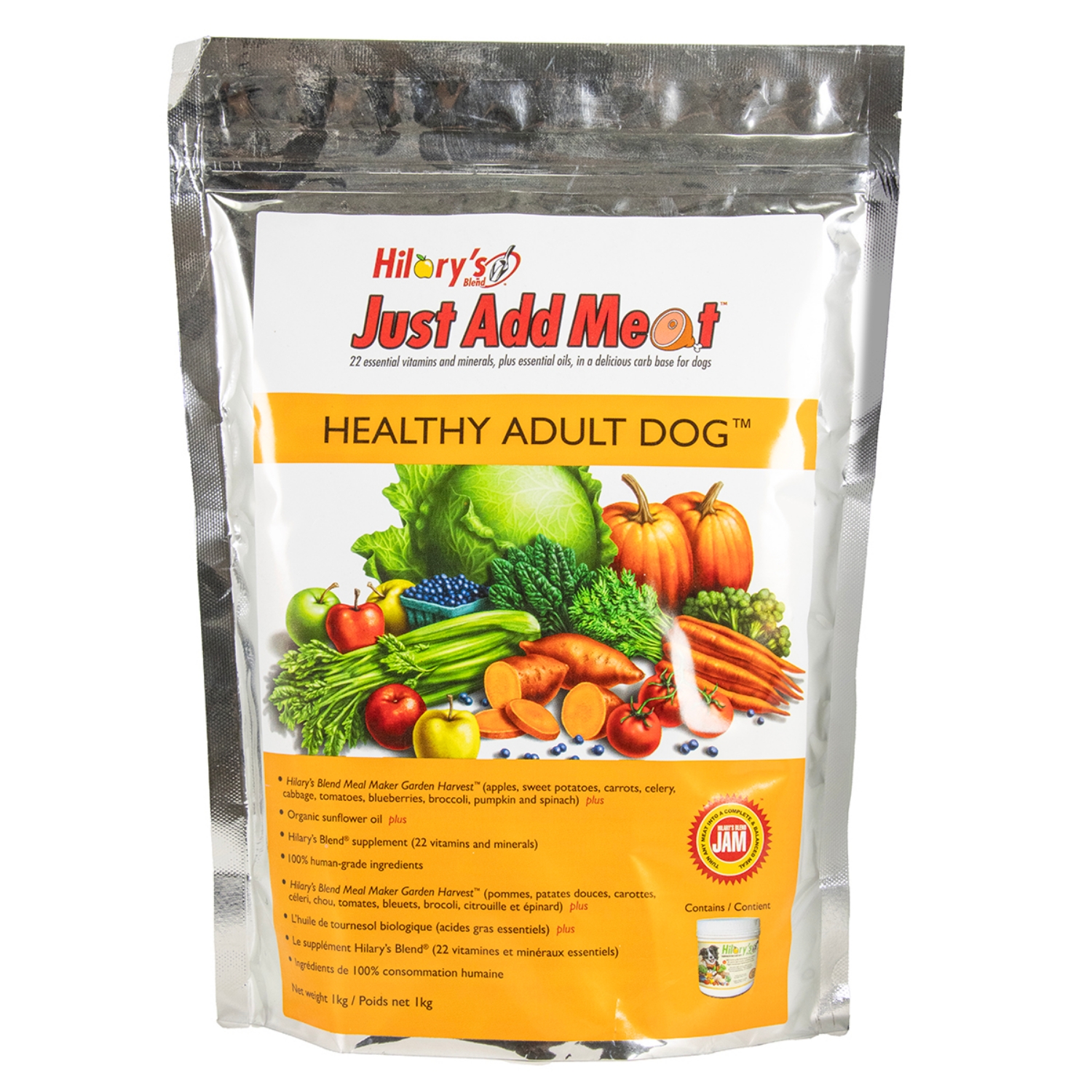 Picture of HILARYS JAM HEALTHY ADULT DOG - 1kg