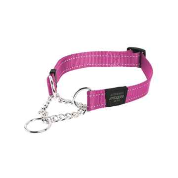 Picture of COLLAR ROGZ FANBELT OBEDIENCE HALF CHECK Pink - 3/4in x 13-22in(d)