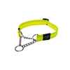 Picture of COLLAR ROGZ LUMBERJACK OBEDIENCE HALF CHECK Dayglo Yellow - 1in x 18-27.5in