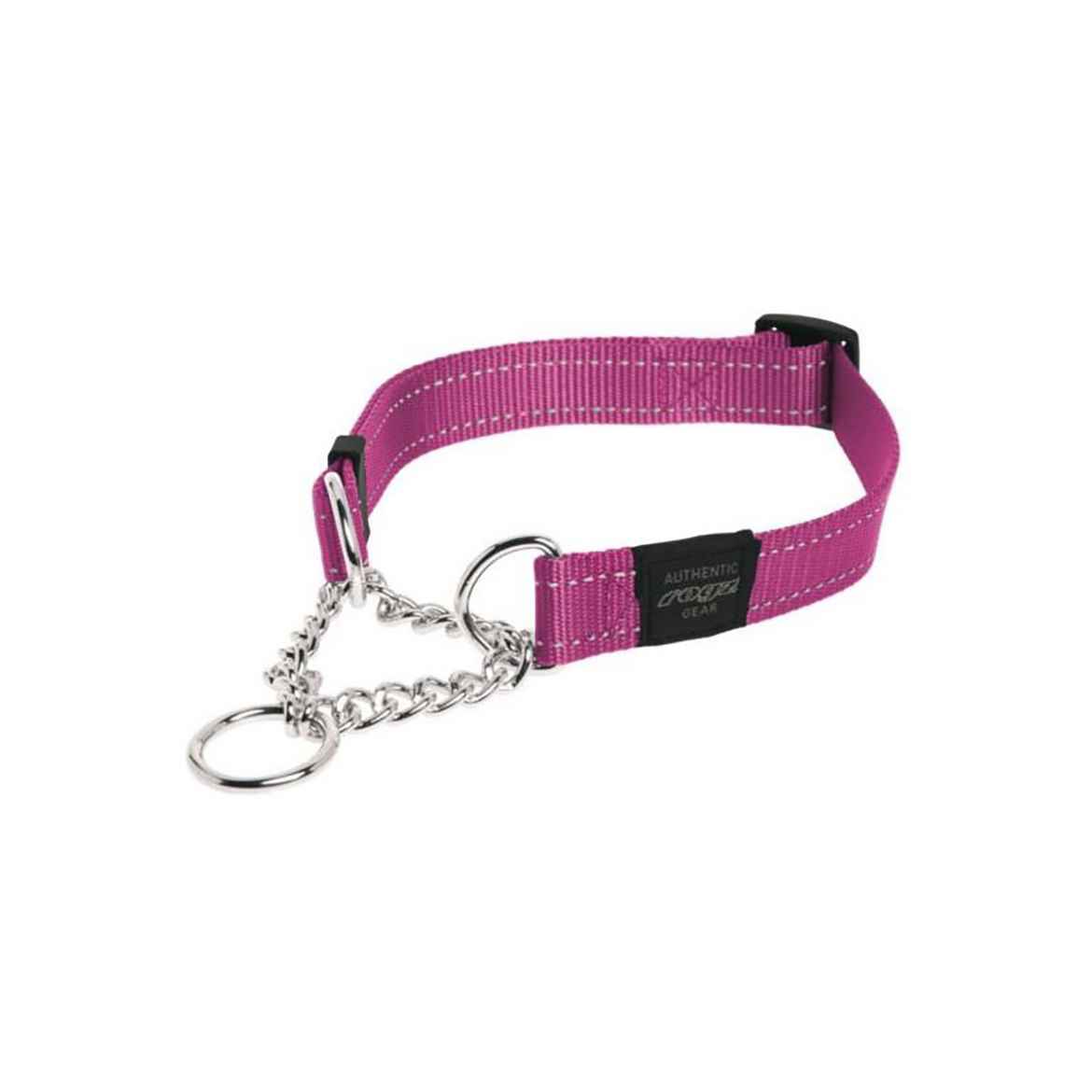 Picture of COLLAR CANINE ROGZ LUMBERJACK OBEDIENCE HALF CHECK Pink - 1in x 18-27.5in