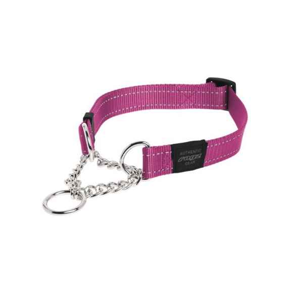 Picture of COLLAR ROGZ SNAKE OBEDIENCE HALF CHECK Pink - 5/8in x 12-18in