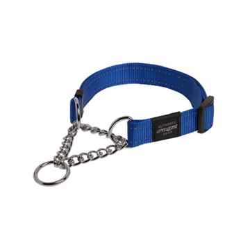 Picture of COLLAR ROGZ SNAKE OBEDIENCE HALF CHECK Blue - 5/8in x 10-16in