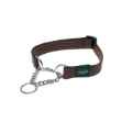Picture of COLLAR CANINE ROGZ LUMBERJACK OBEDIENCE HALF CHECK Chocolate - 1in x 18-27.5in