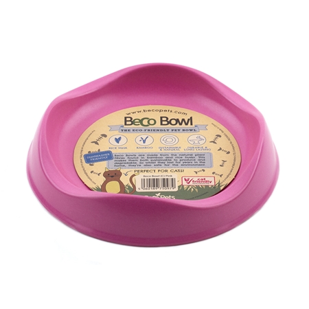Picture of BOWL FELINE BECO BIODEGRADABLE Pink - 0.25 liters