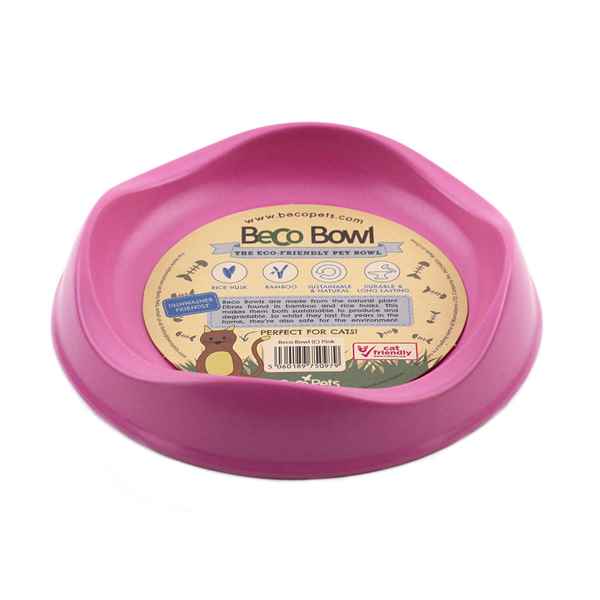 Picture of BOWL FELINE BECO BIODEGRADABLE Pink - 0.25 litre
